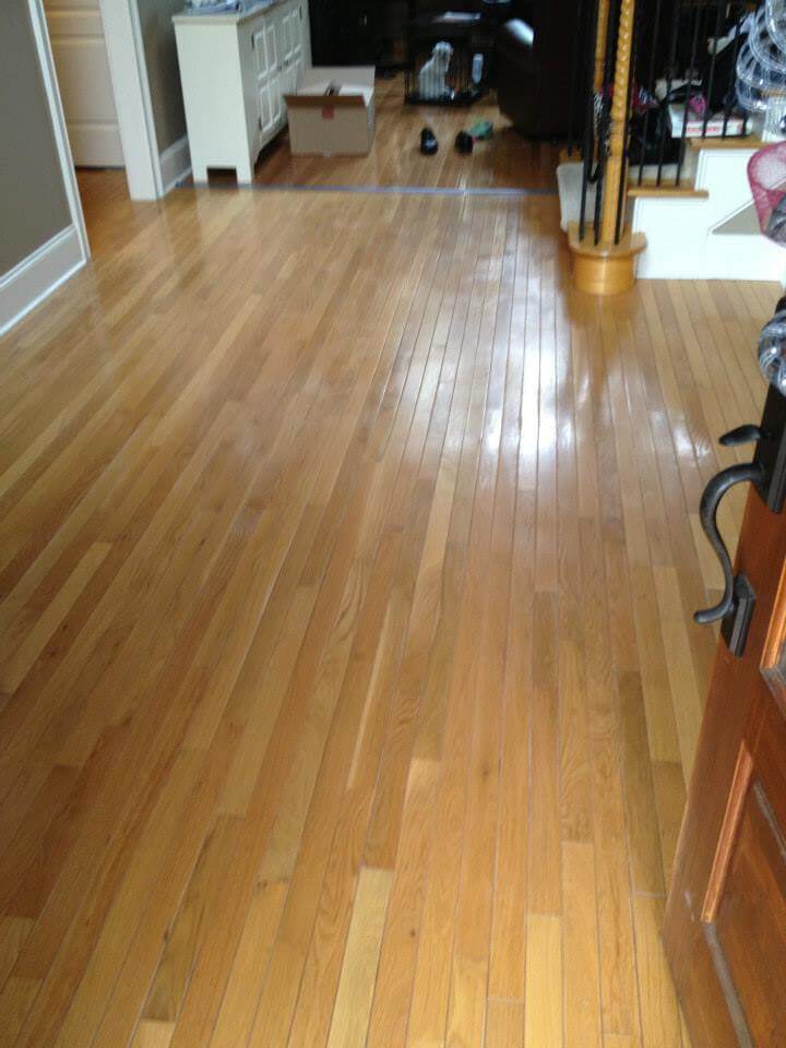 a scratched up hardwood floor