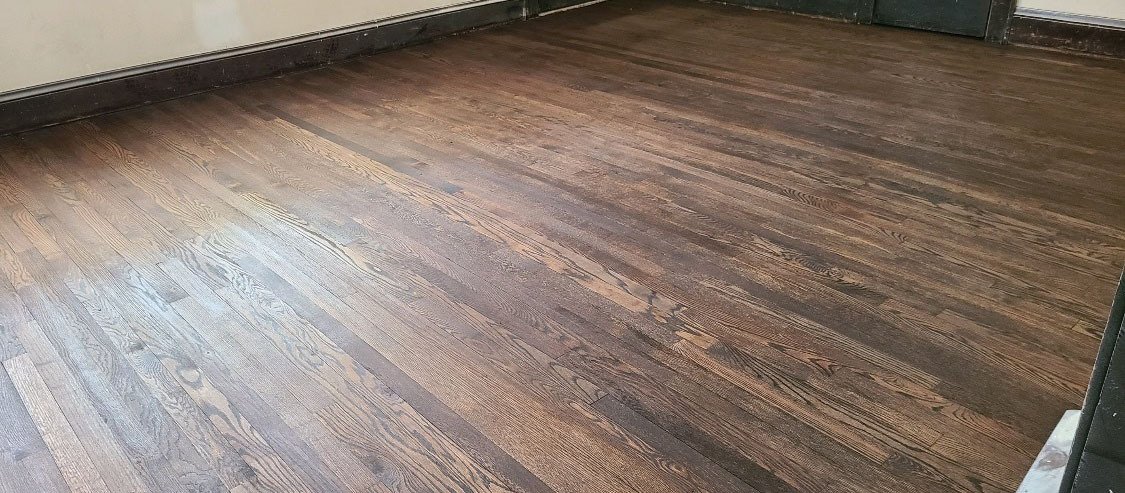 a refinished hardwood floor in the San Diego area