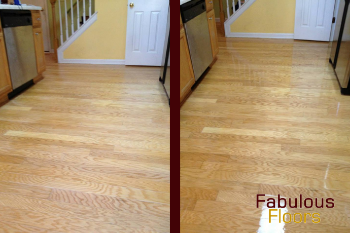 before and after wood resurfacing in poway