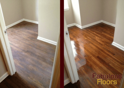 before and after wood floor refinishing san diego