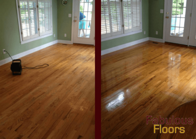 before and after wood floor refinishing san diego