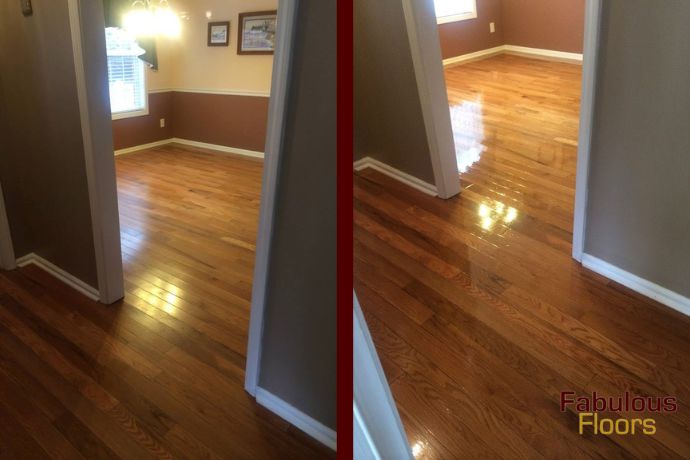 before and after floor resurfacing la presa, ca